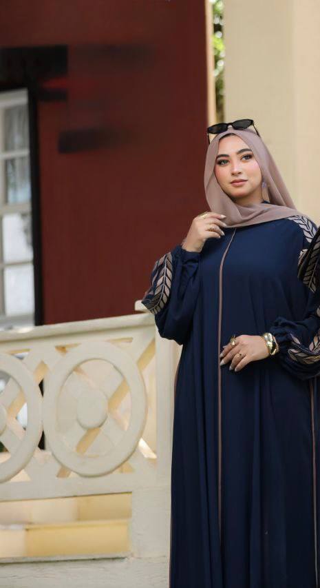 Imperial leaf -Embroidered Abaya