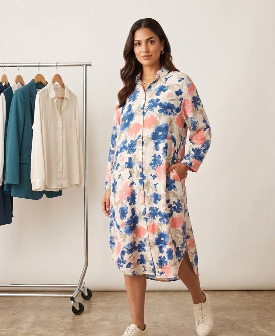 Casual long chemise Dress