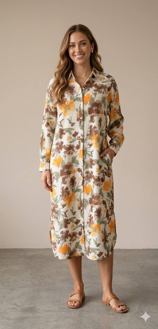 Casual long chemise Dress