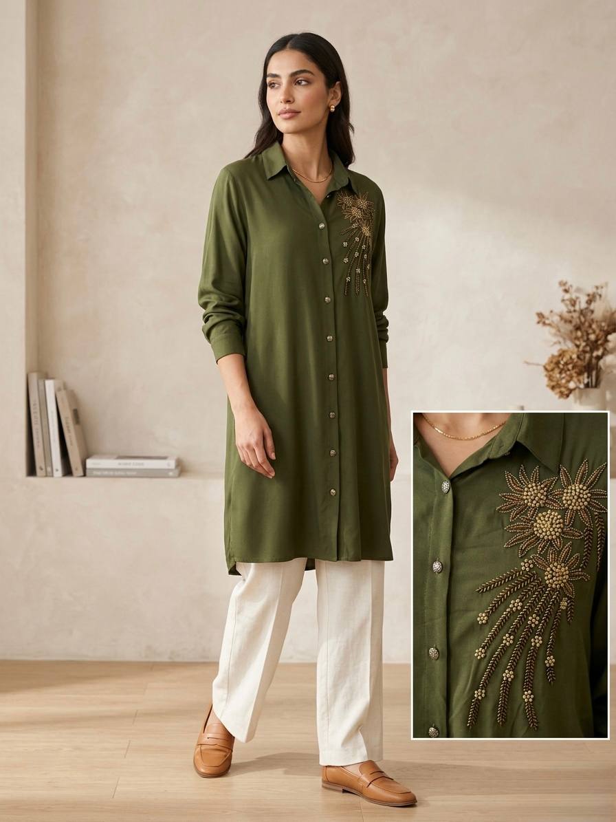 long sleeve chemise