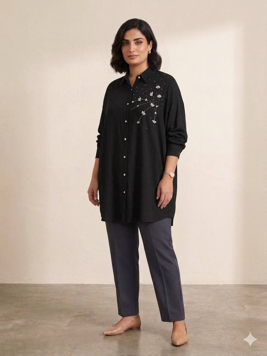 Modern Chic Tonic with shiny crystal details
