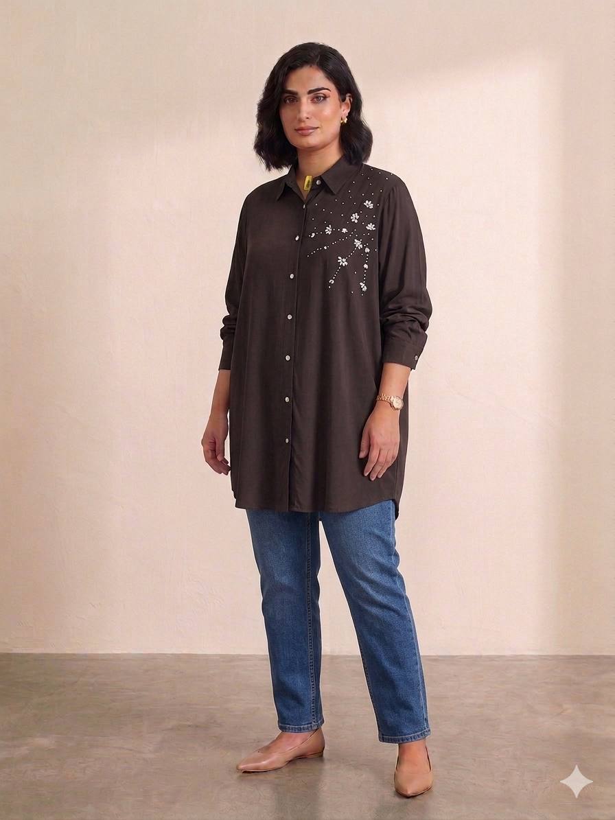 Modern Chic Tonic with shiny crystal details
