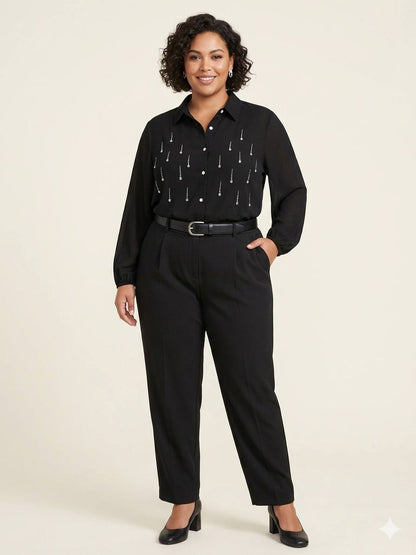 Crystal Detail Button up shirt