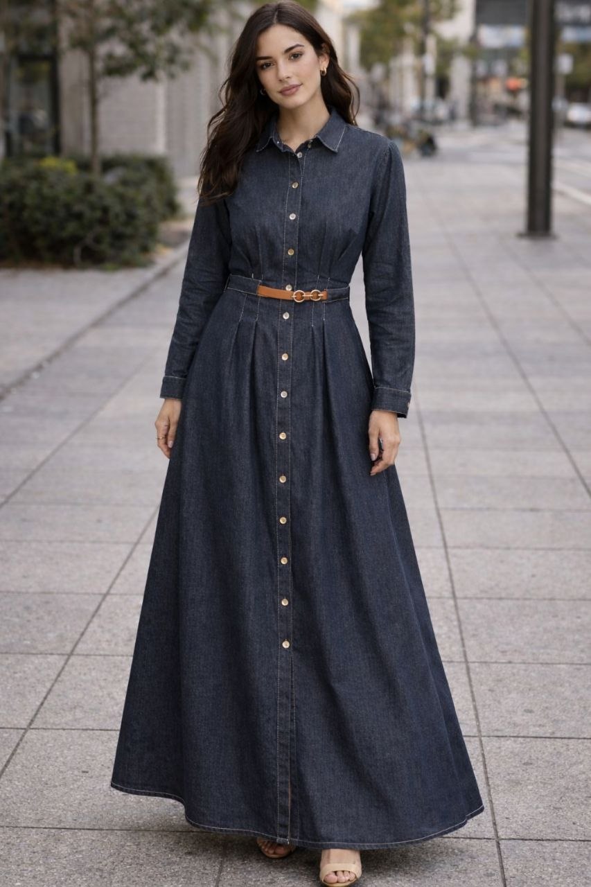 Belted Maxi Dress