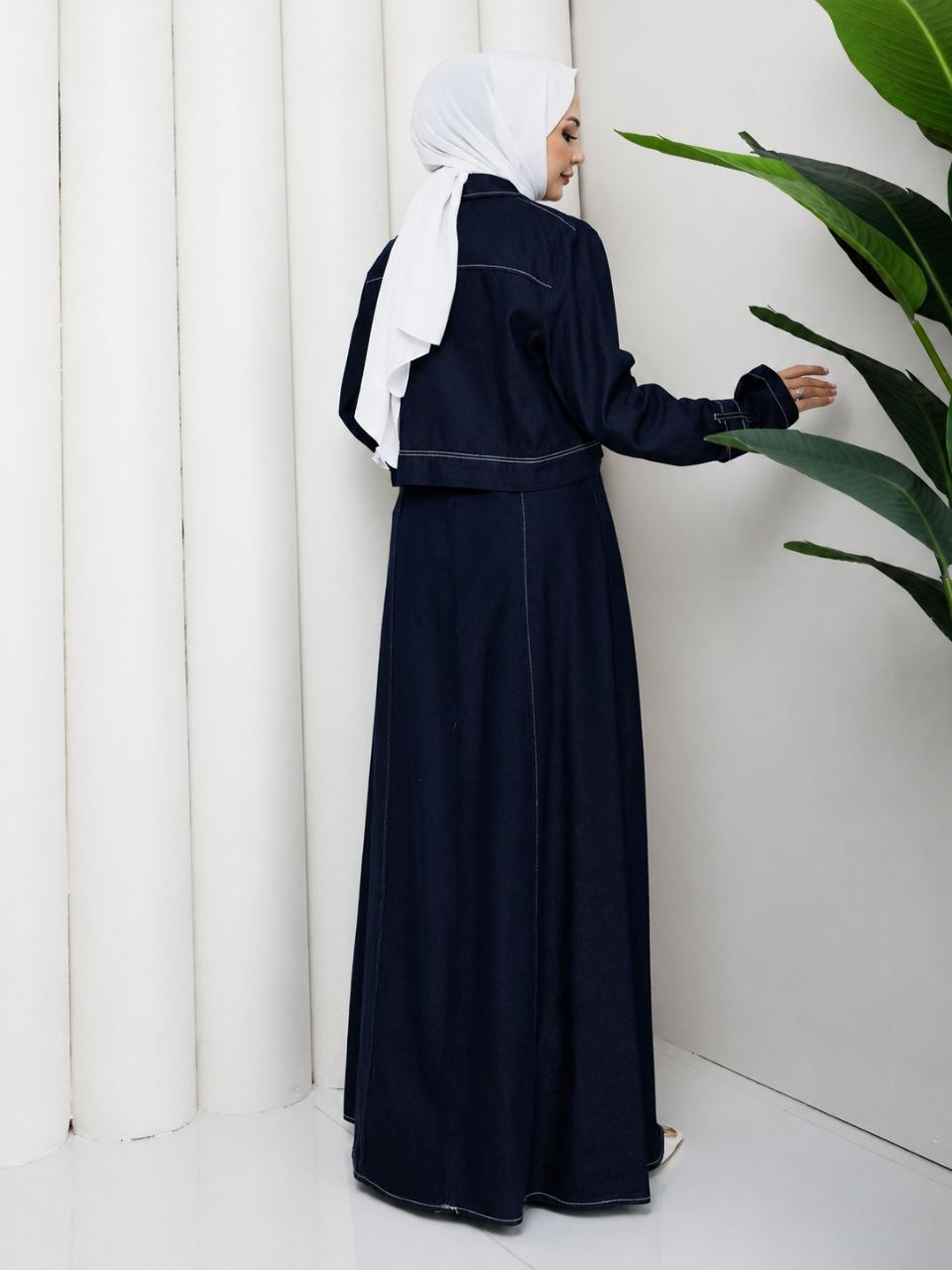 Baby Blue Jeans Dress