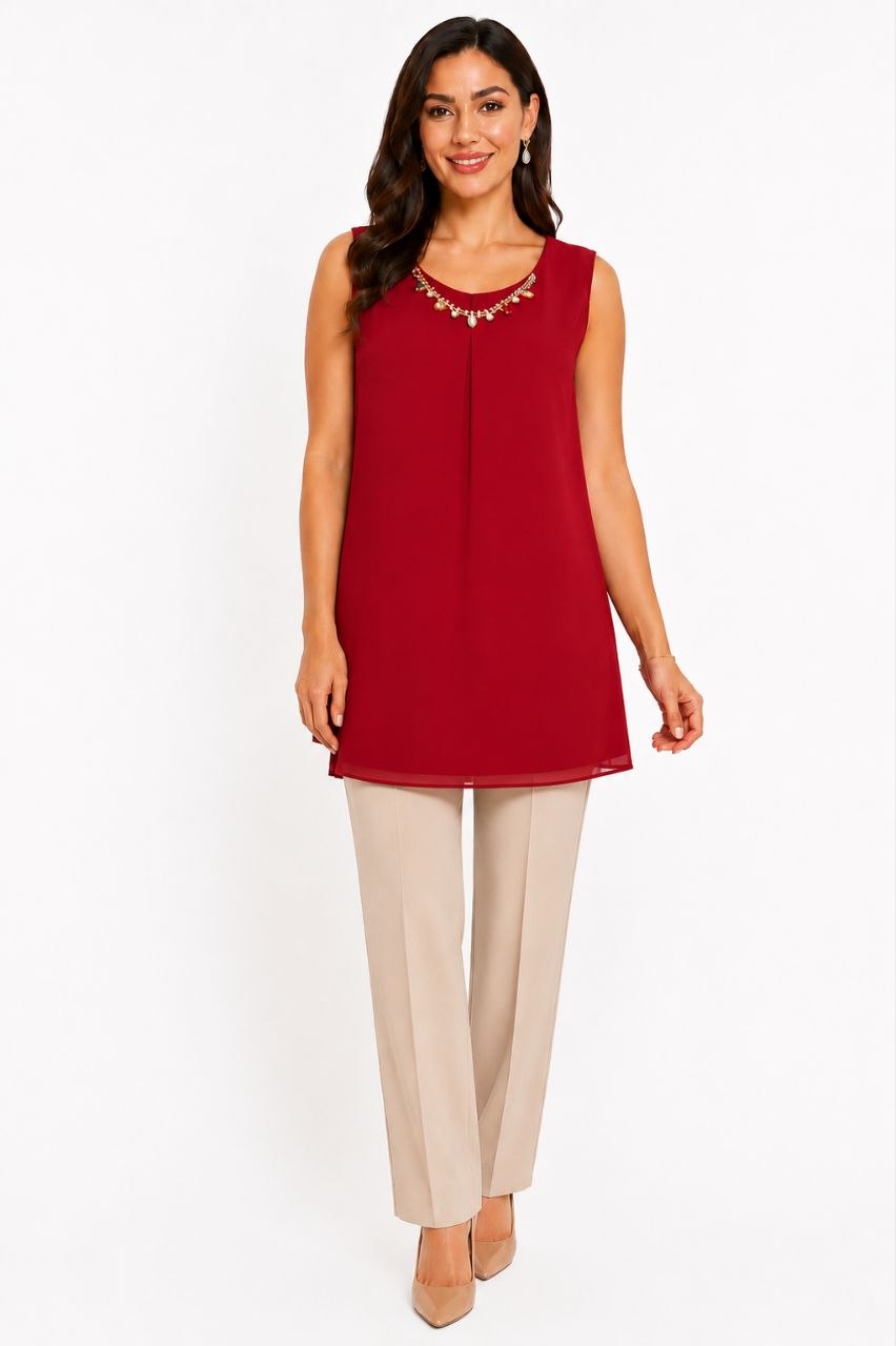 Sleeveless Tunic Top