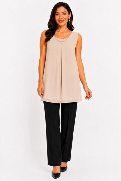 Sleeveless Tunic Top