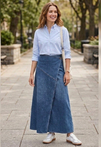 Button Skirt Jeans