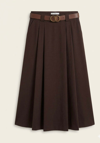 Modal Fabric Skirt With Belt
