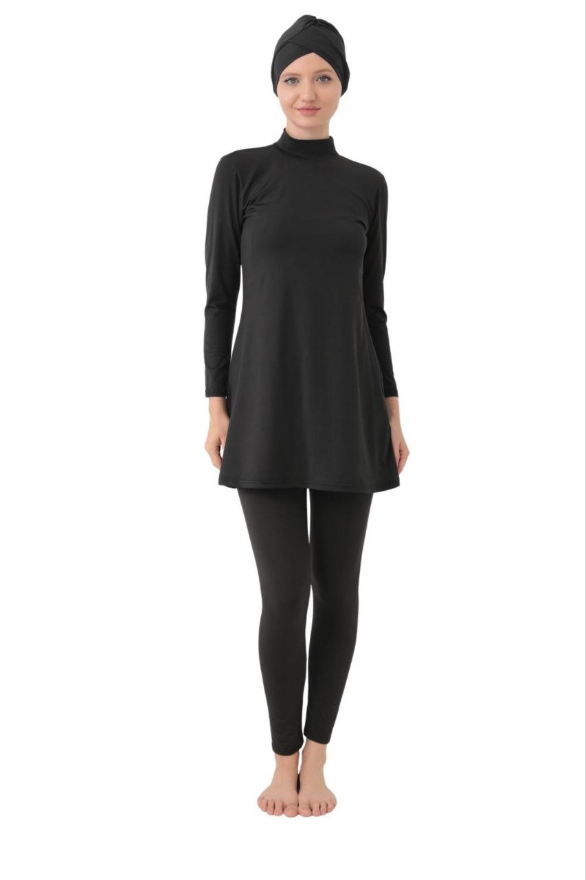 Burkini Swimsuit With Turban