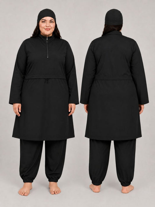 Long Sleeve Burkini With Turban