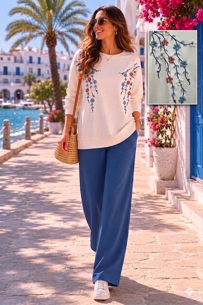 Embroidered Flower Set