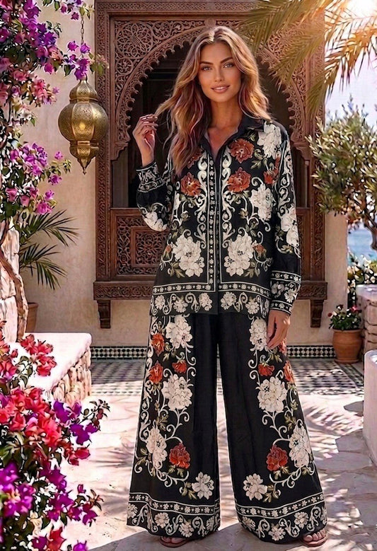 Floral Print Two-Piece Set