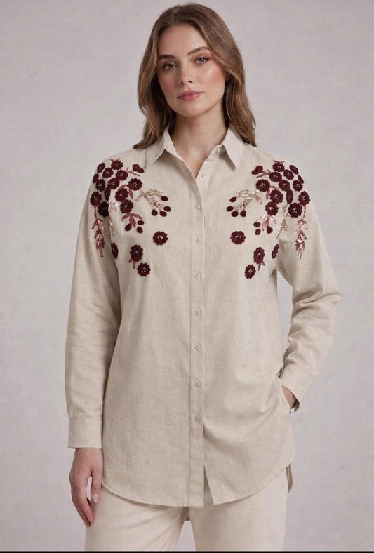 Embroidered Bloom Shirt