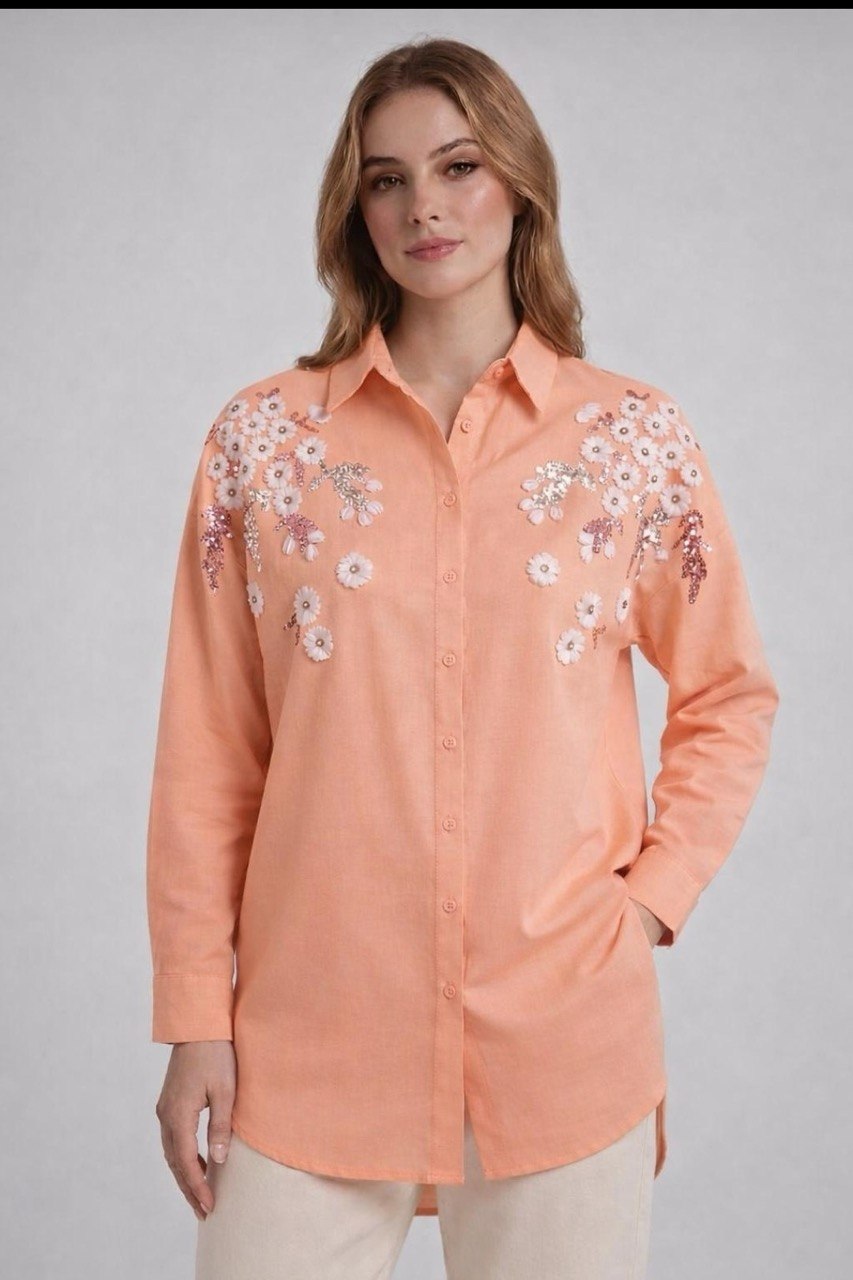 Embroidered Bloom Shirt