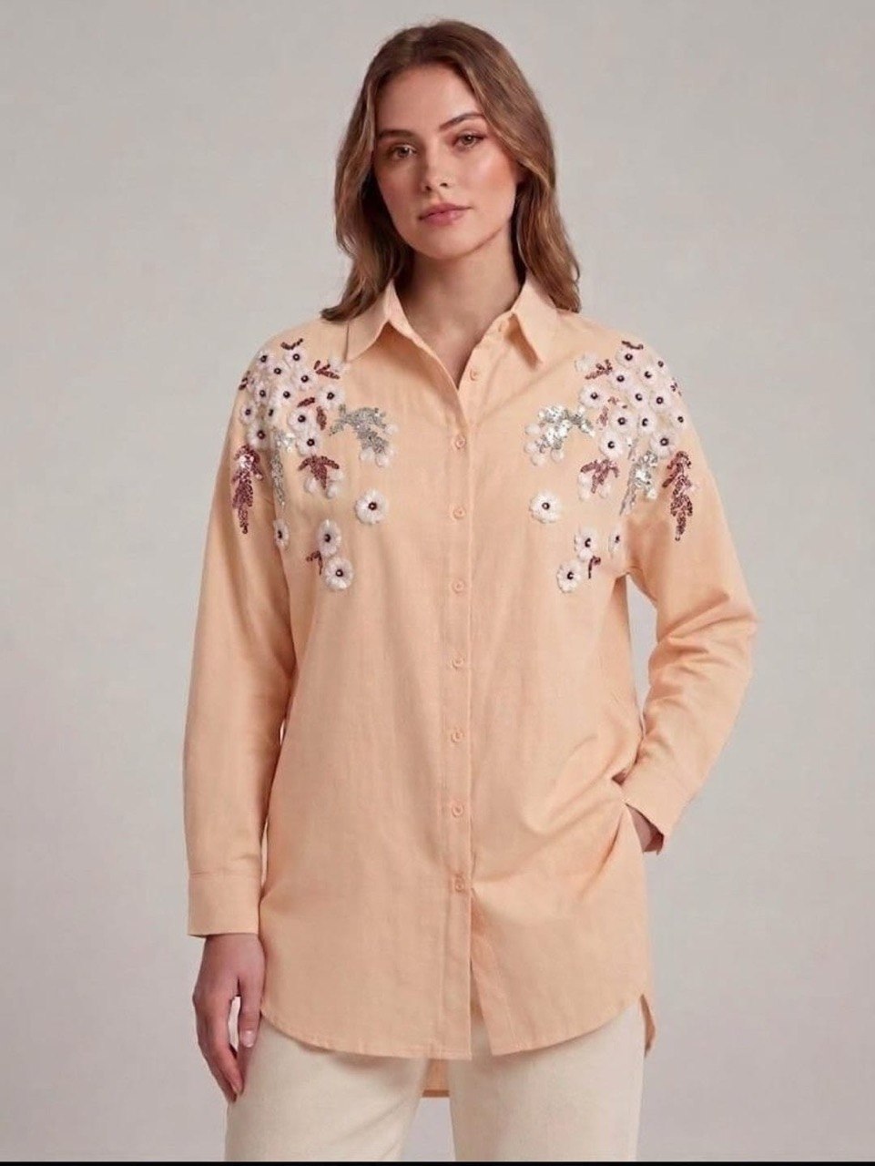 Embroidered Bloom Shirt