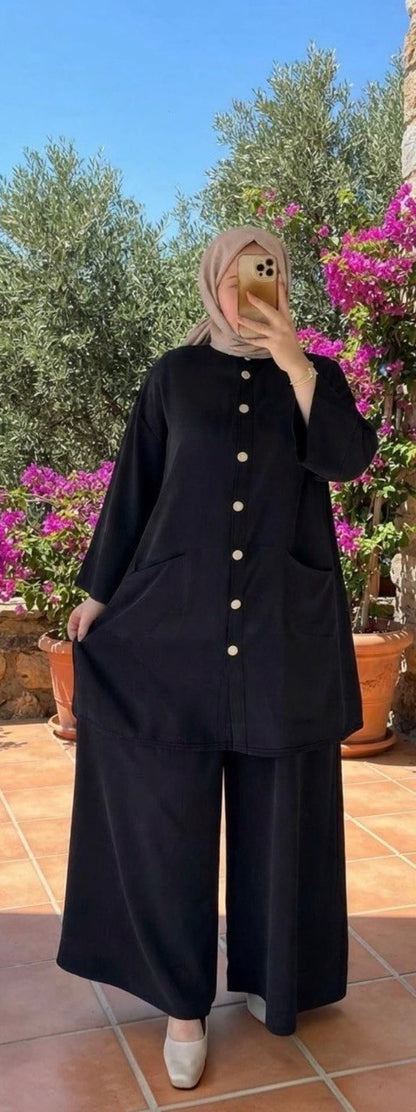 The Flowy Button-Up Ensemble