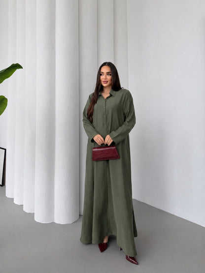Classic Shirt Maxi Dress