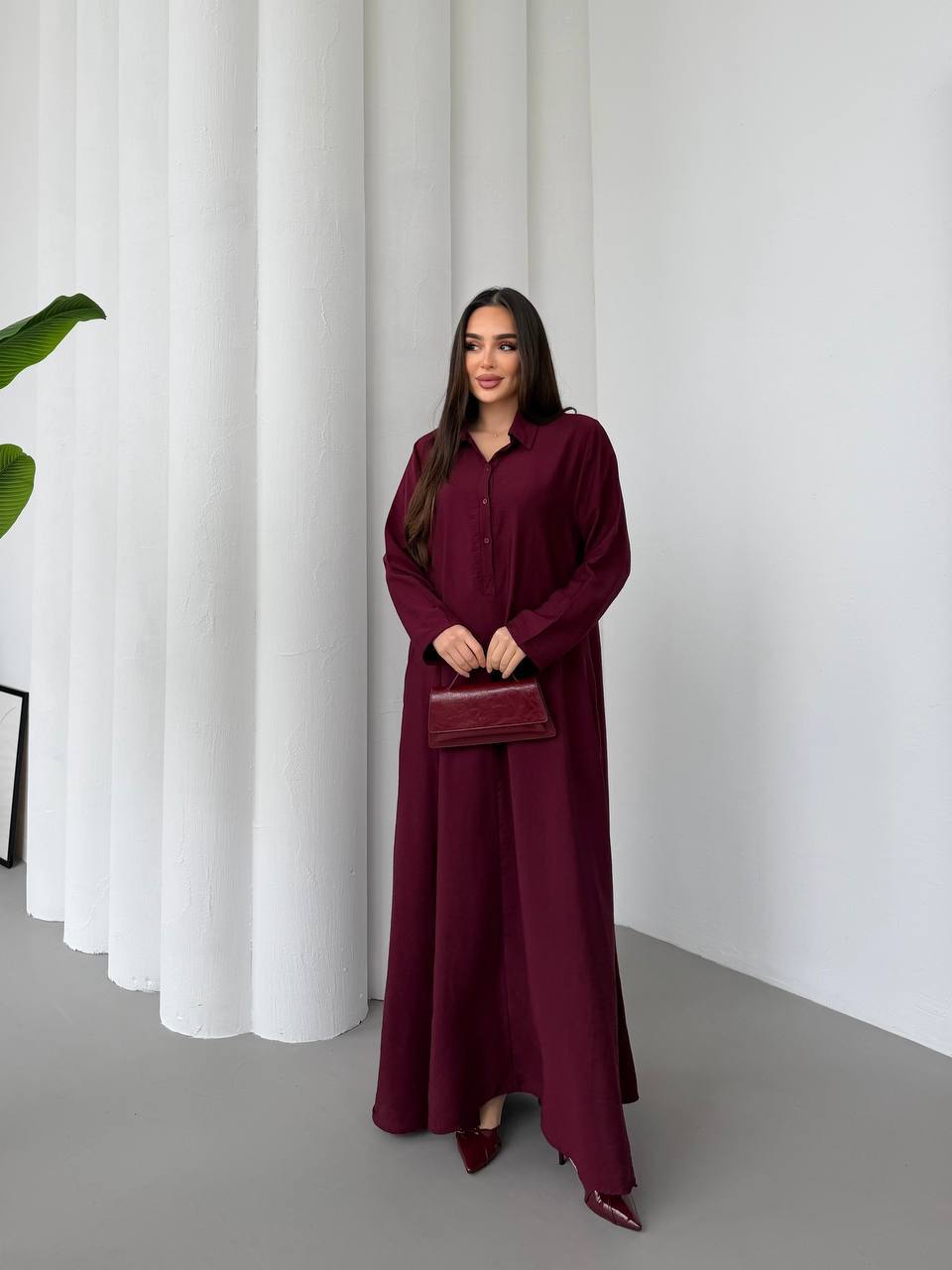 Classic Shirt Maxi Dress