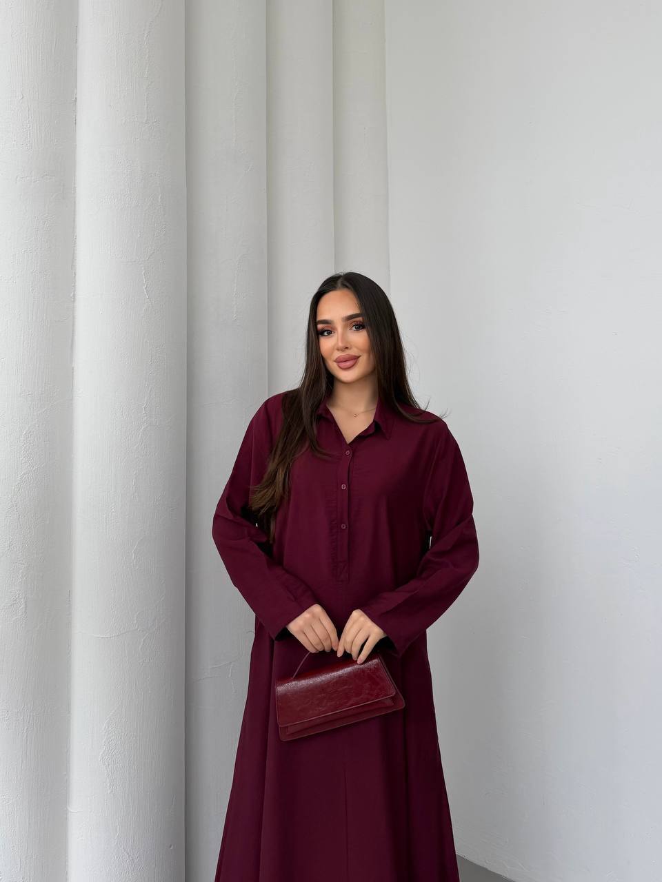Classic Shirt Maxi Dress