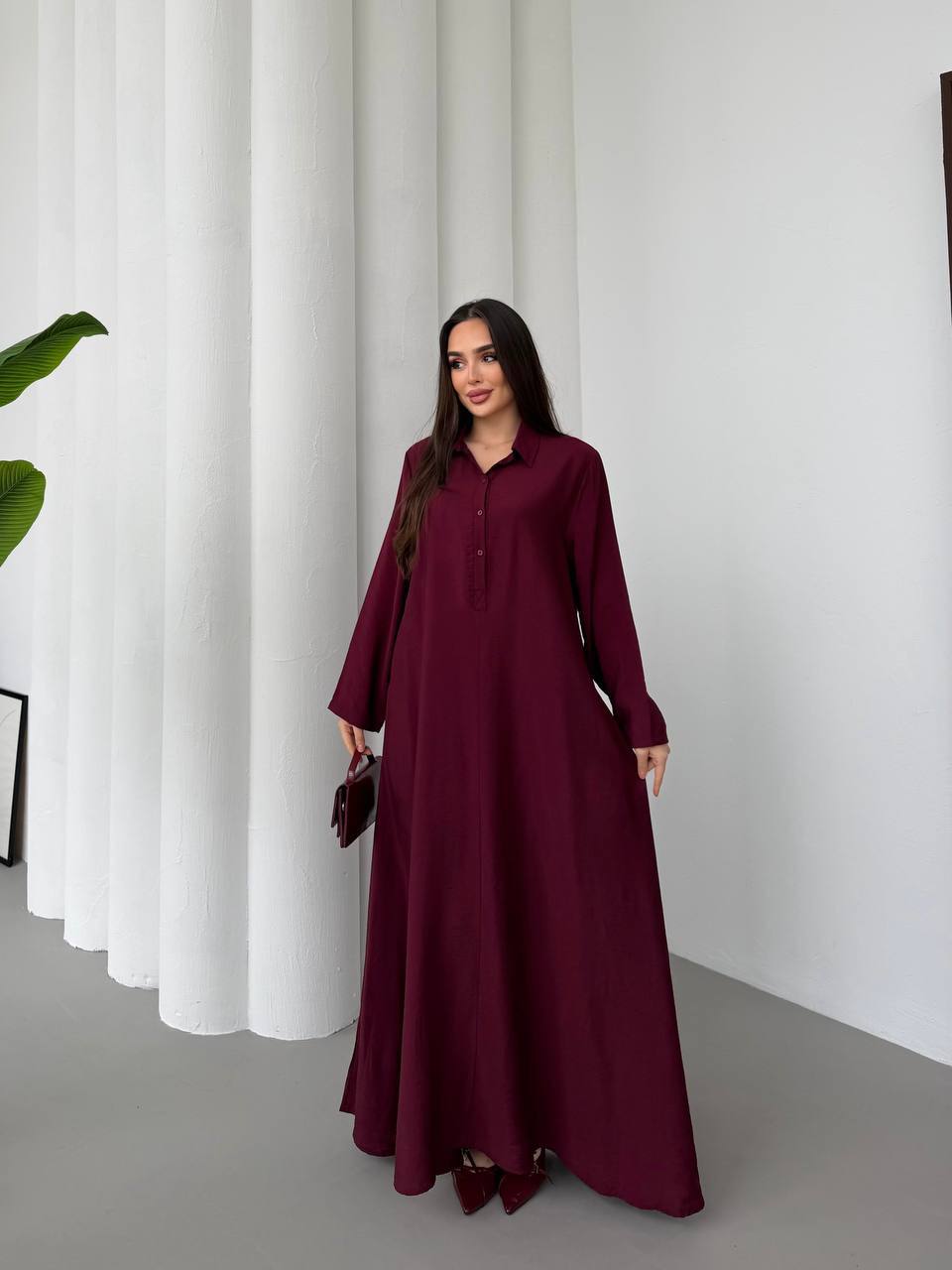 Classic Shirt Maxi Dress