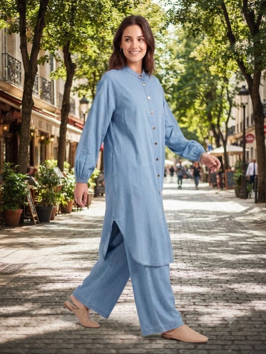 Soft Denim Ensemble (2 Piece)