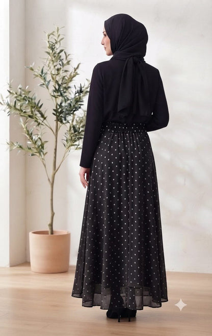 Classic Dot Flow Skirt