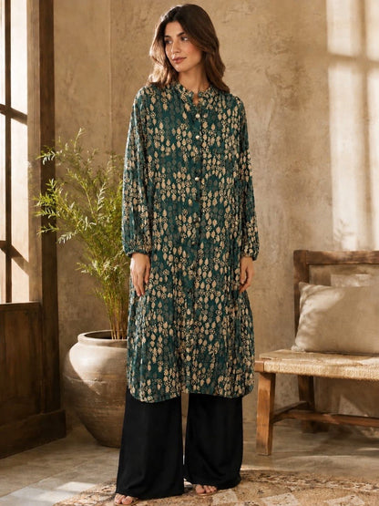 Viskos Patterned Long Shirt