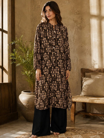 Viskos Patterned Long Shirt