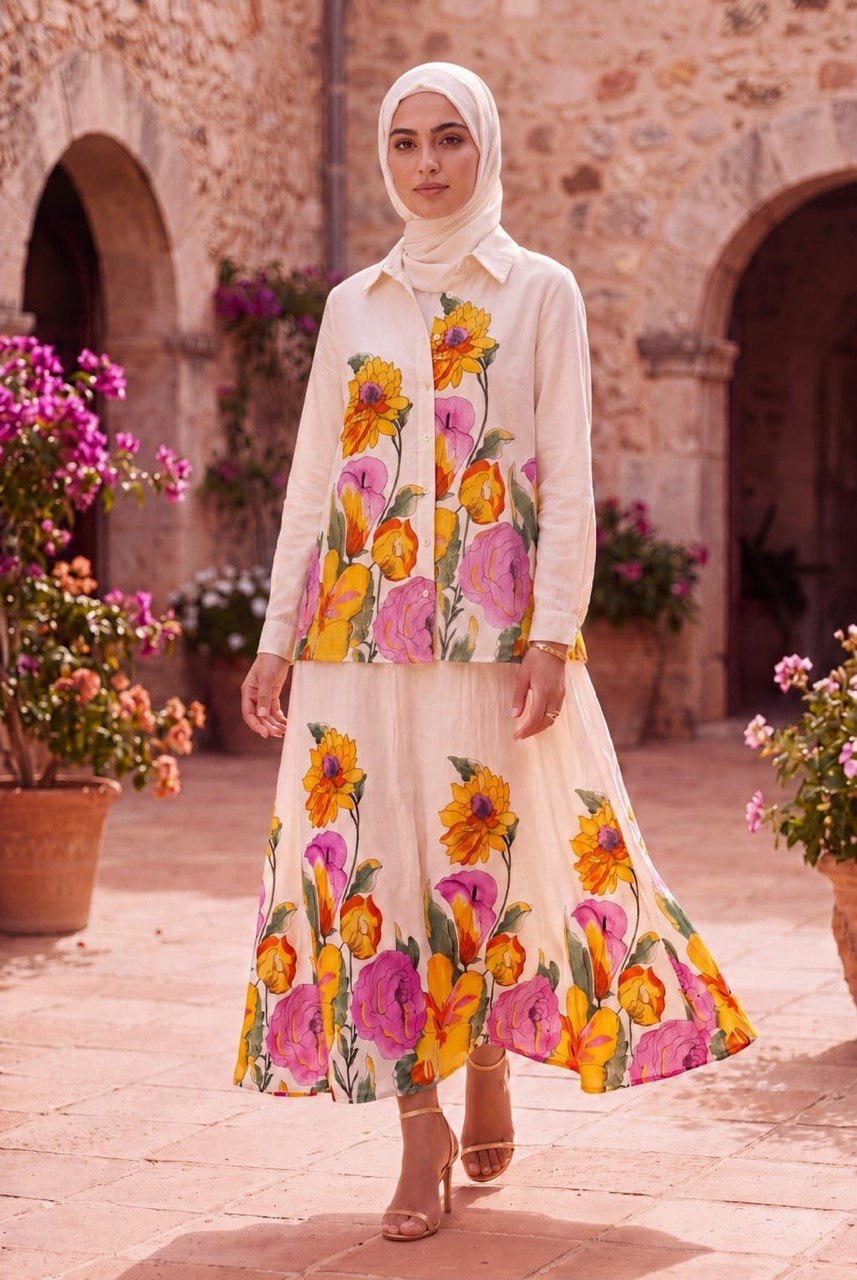 Botanical Maxi Dress (2-Piece)