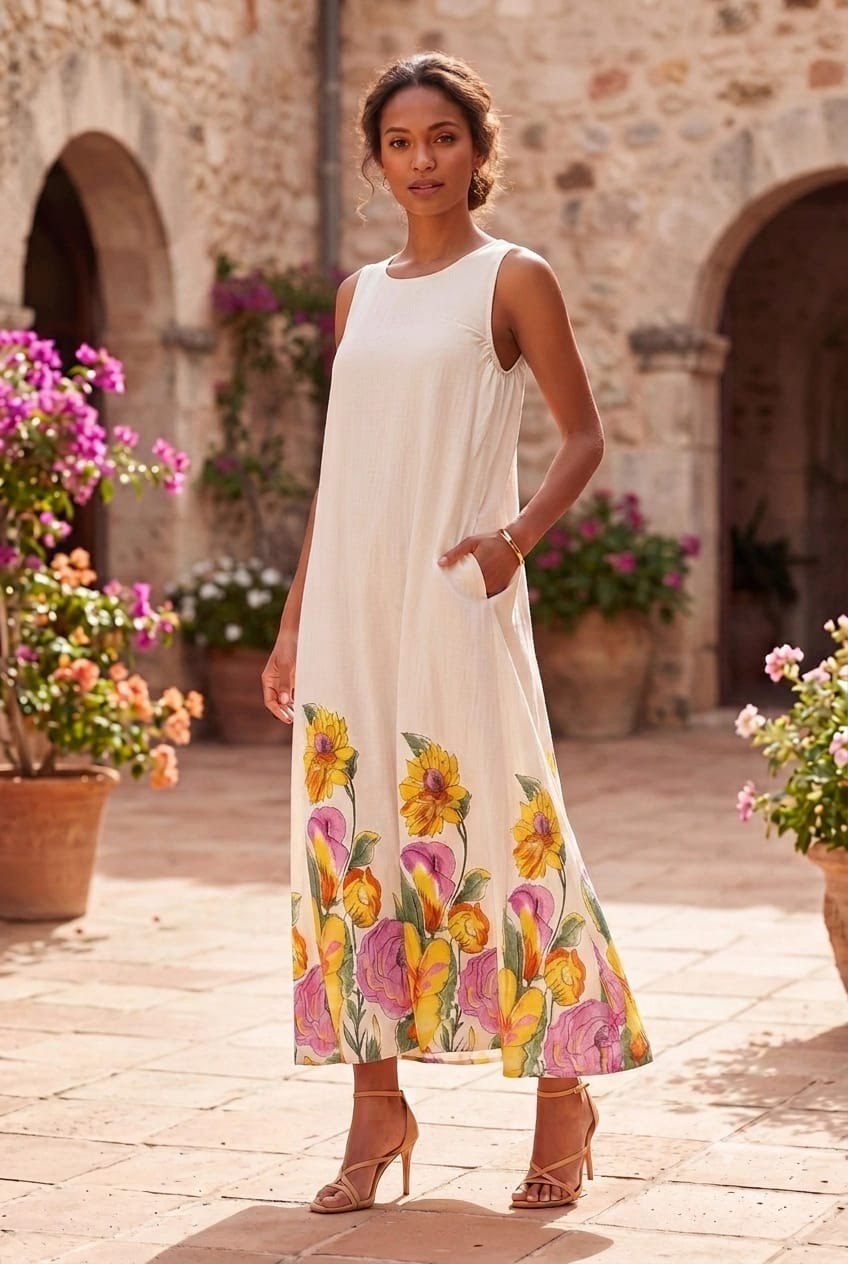 Botanical Maxi Dress (2-Piece)