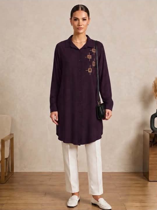 Viskos Patterned Losange Shirt