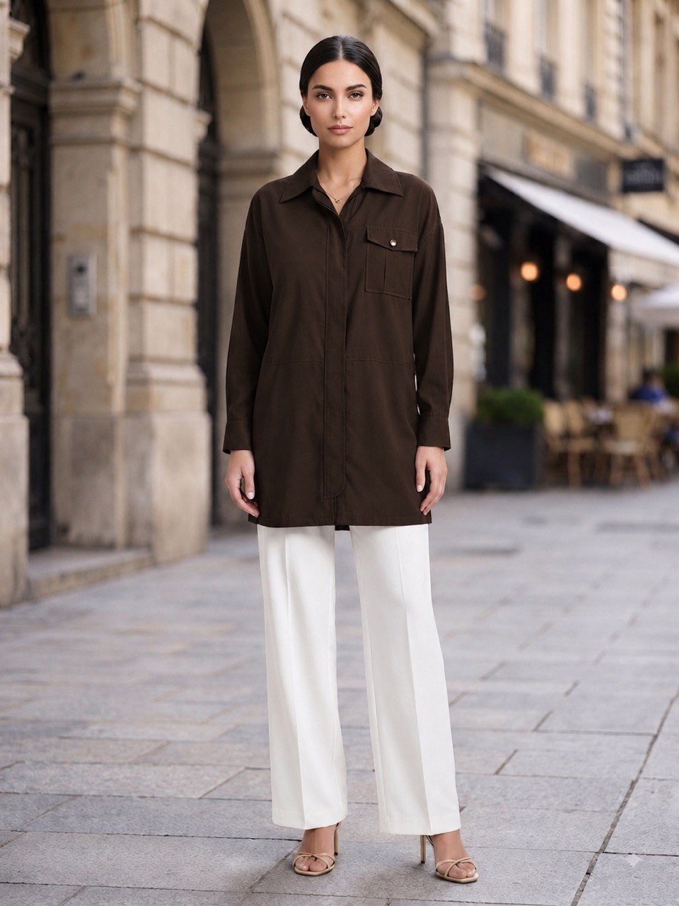Hidden-Zip Tunic