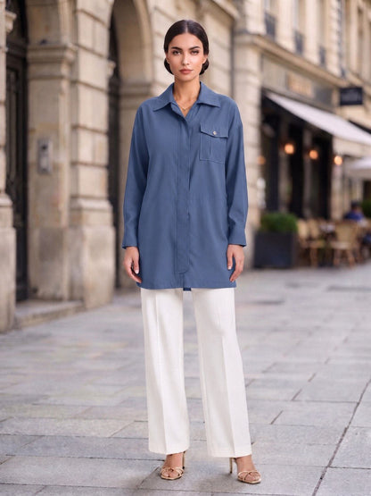 Hidden-Zip Tunic