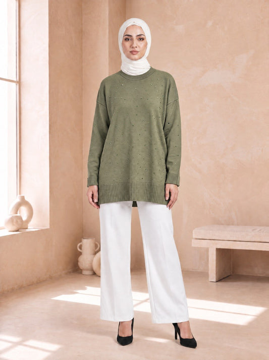 Colorful Stone Marselize Top