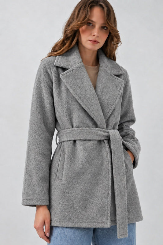 Collar Belted Coat