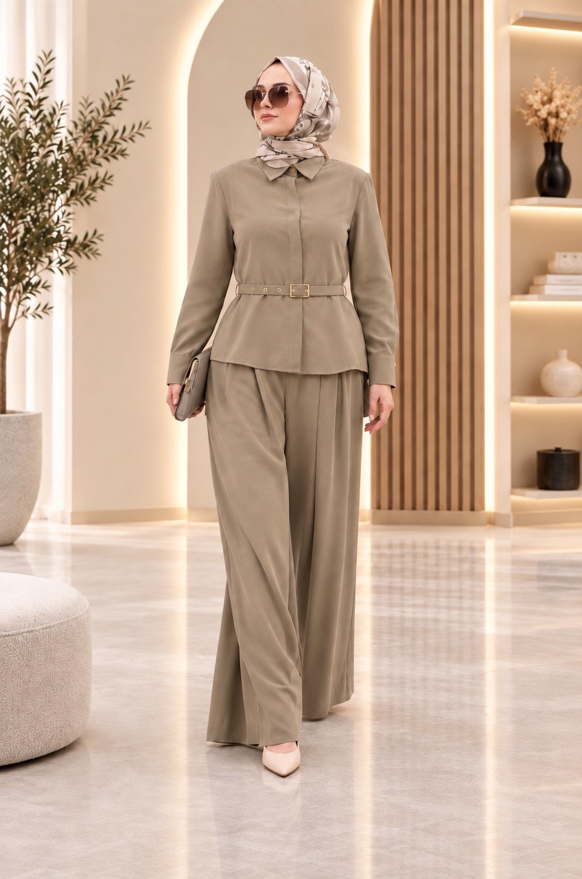 Belted Urban Elegance Set