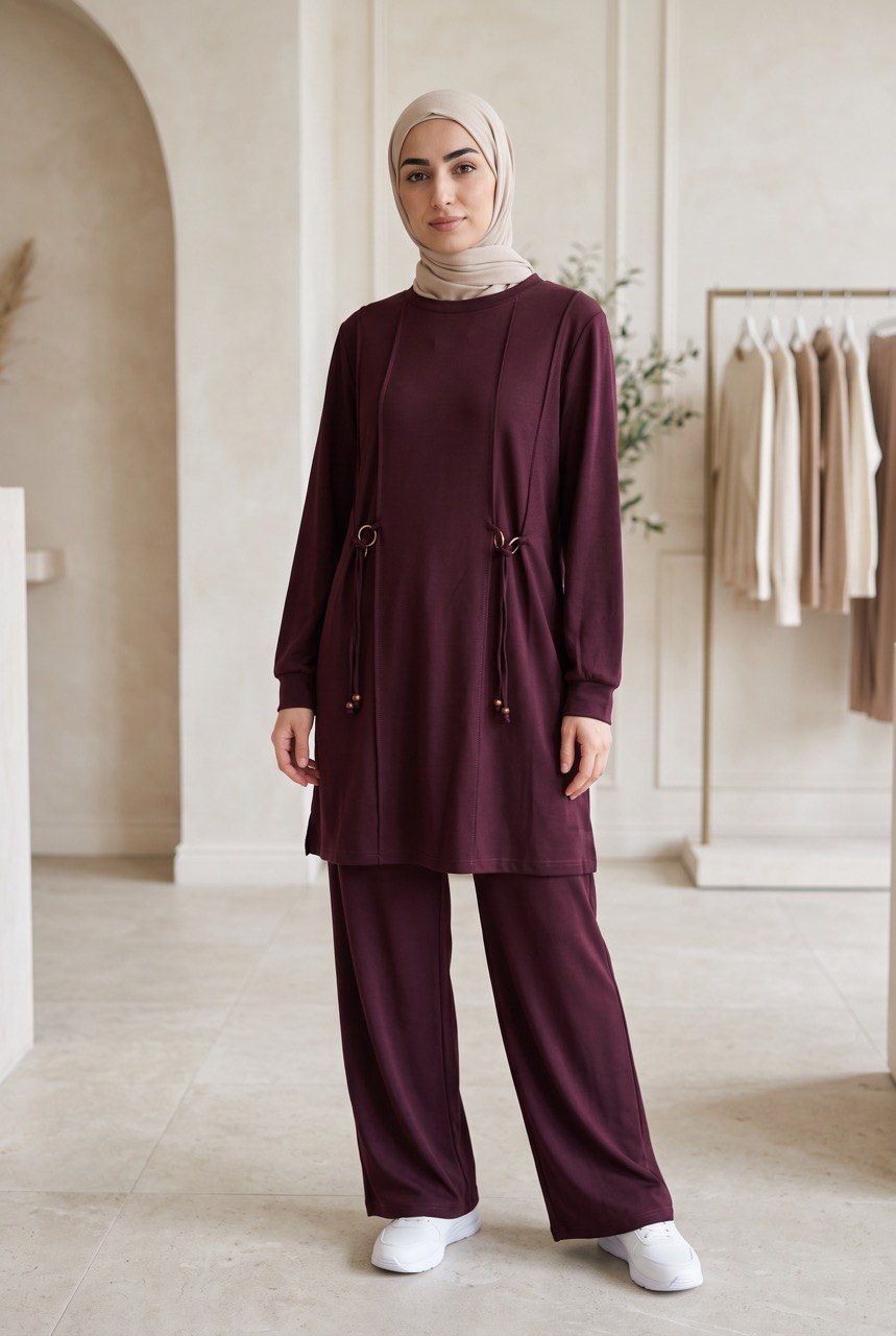Ring-Detail Two-Piece Tracksuit