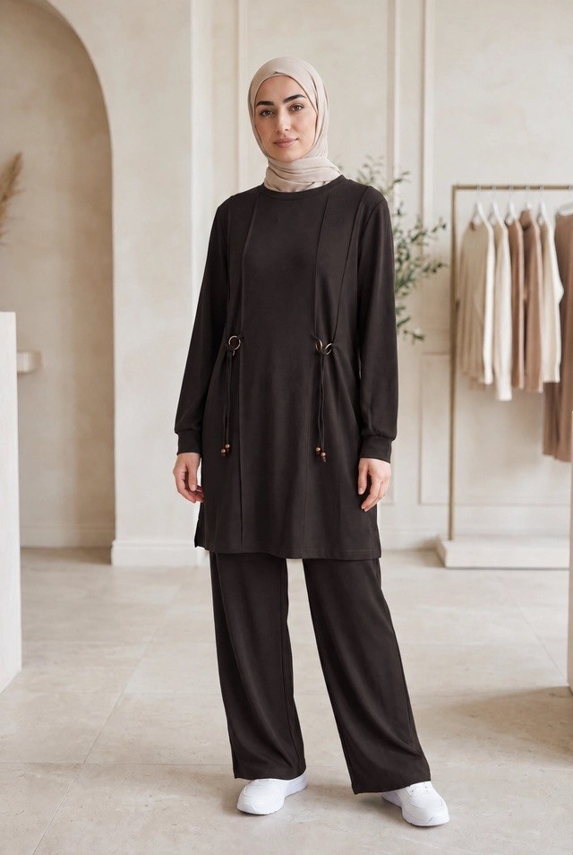 Ring-Detail Two-Piece Tracksuit