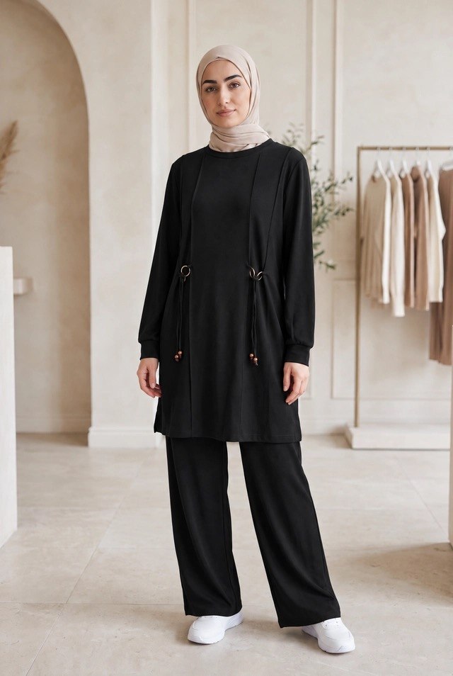 Ring-Detail Two-Piece Tracksuit