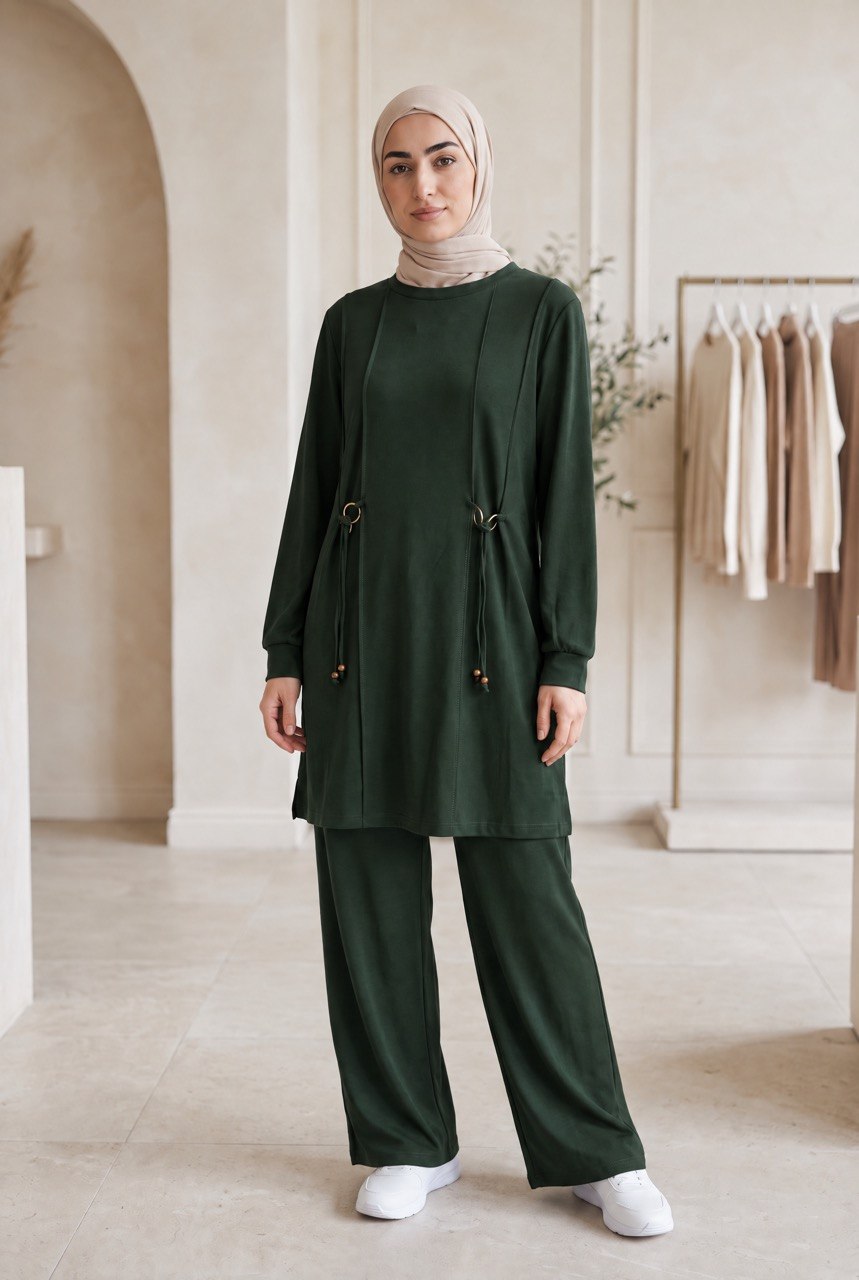 Ring-Detail Two-Piece Tracksuit