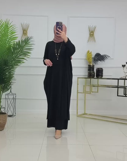 pull shirt et pentalon confortabe en tricot