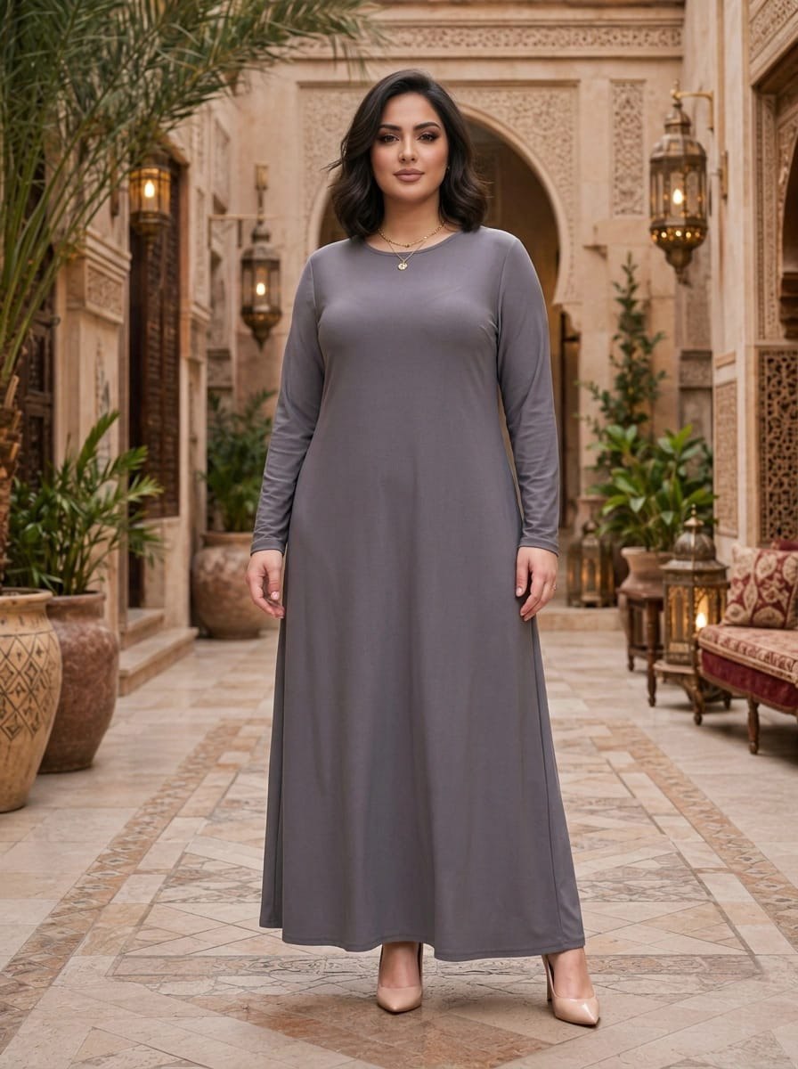 Printed Chiffon Cardigan and Inner Dress Set