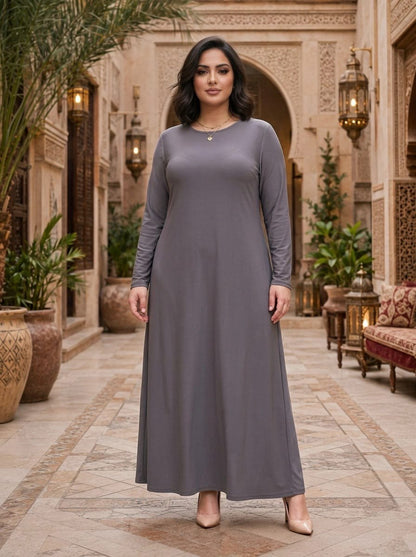 Printed Chiffon Cardigan and Inner Dress Set