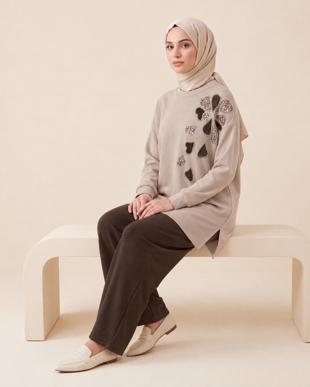 Glimmering Tear-Petal Blouse