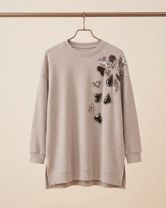 Glimmering Tear-Petal Blouse