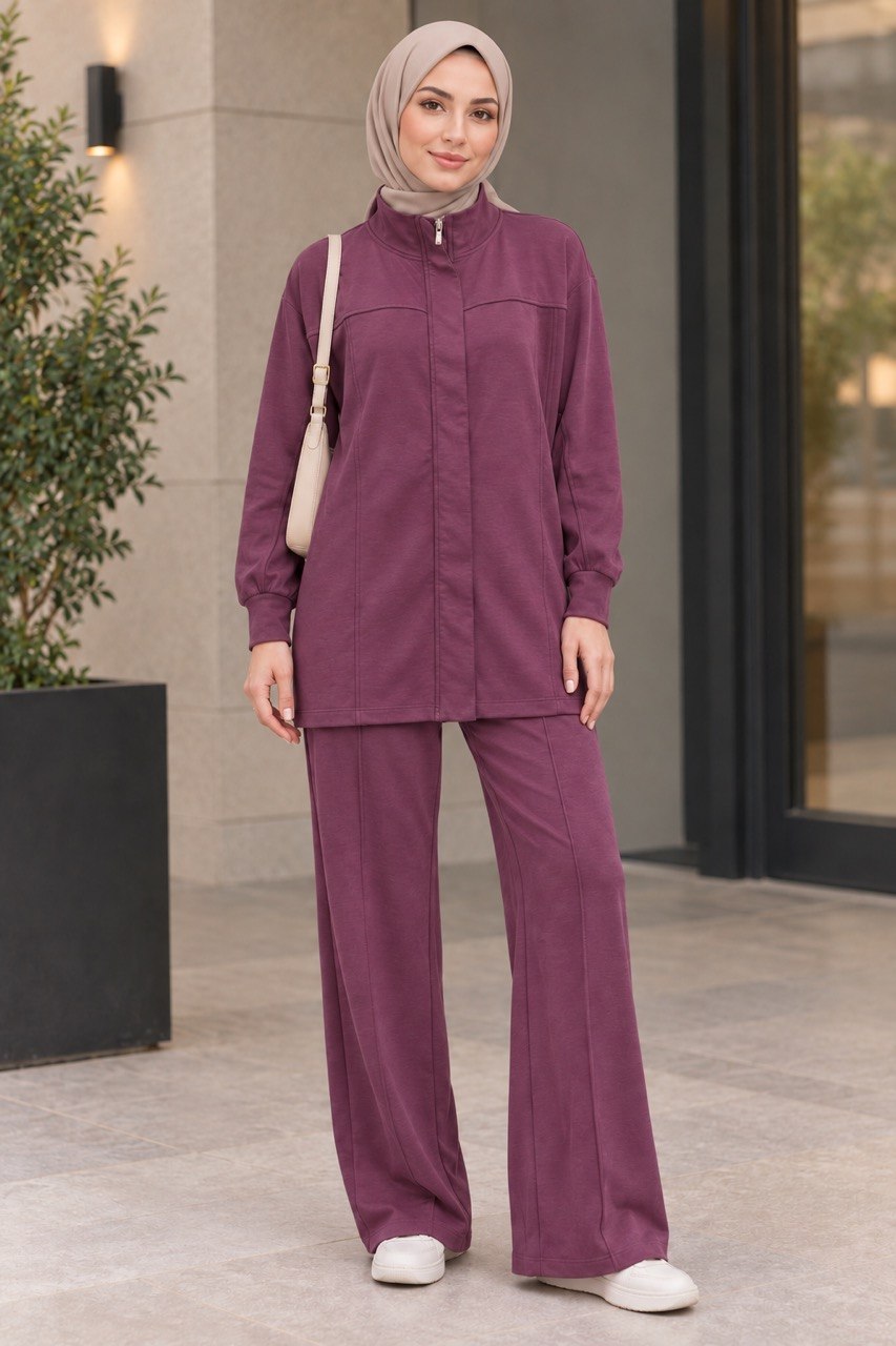 Activewear 3-Pieces Hidden-Zip Tracksuit