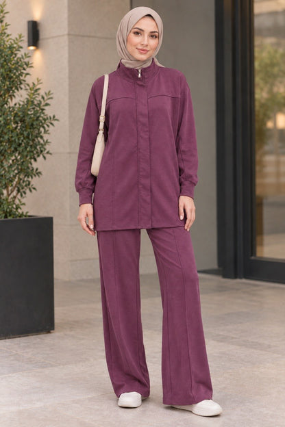 Activewear 3-Pieces Hidden-Zip Tracksuit