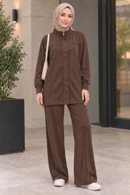 Activewear 3-Pieces Hidden-Zip Tracksuit