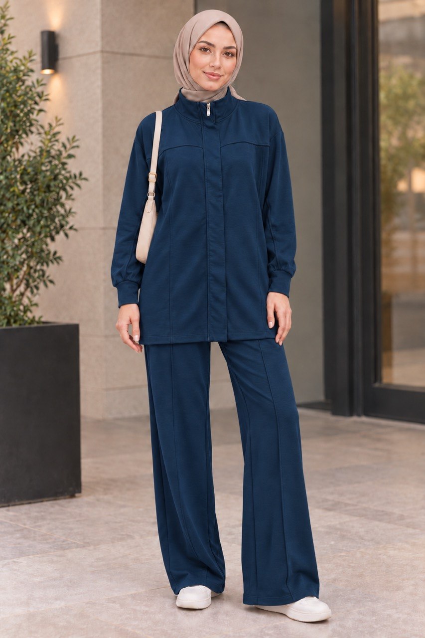 Activewear 3-Pieces Hidden-Zip Tracksuit